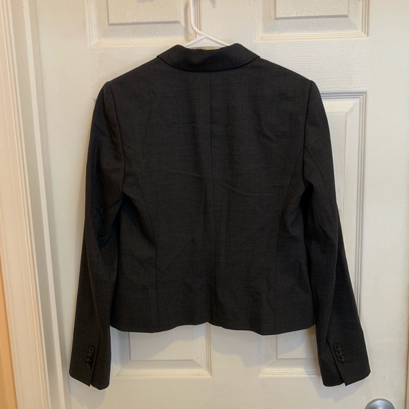 Ann Taylor Dark Grey Stretch Blazer Size 2 - Picture 4 of 5